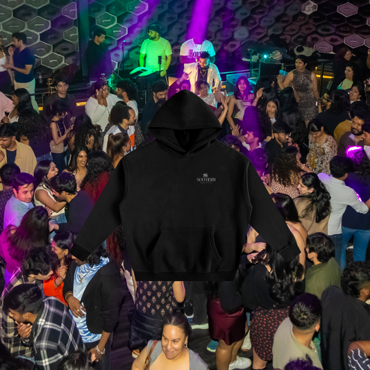 Essentials Hoodie - White on Black