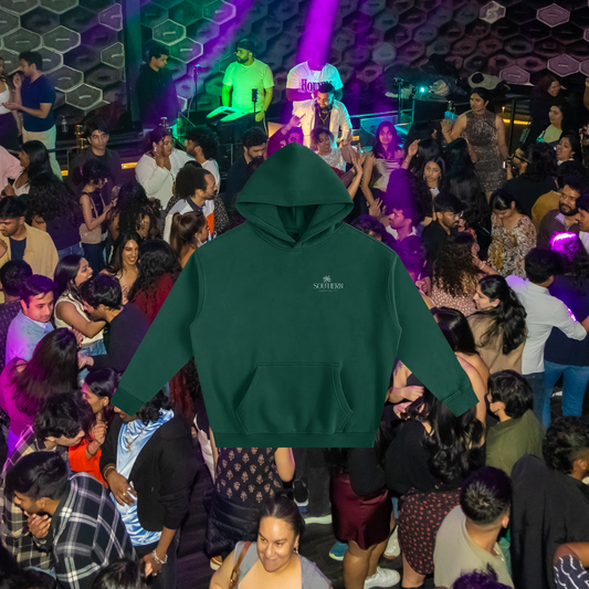 Essentials Hoodie - White on Green