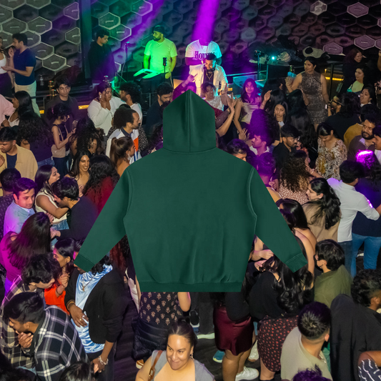 Essentials Hoodie - White on Green