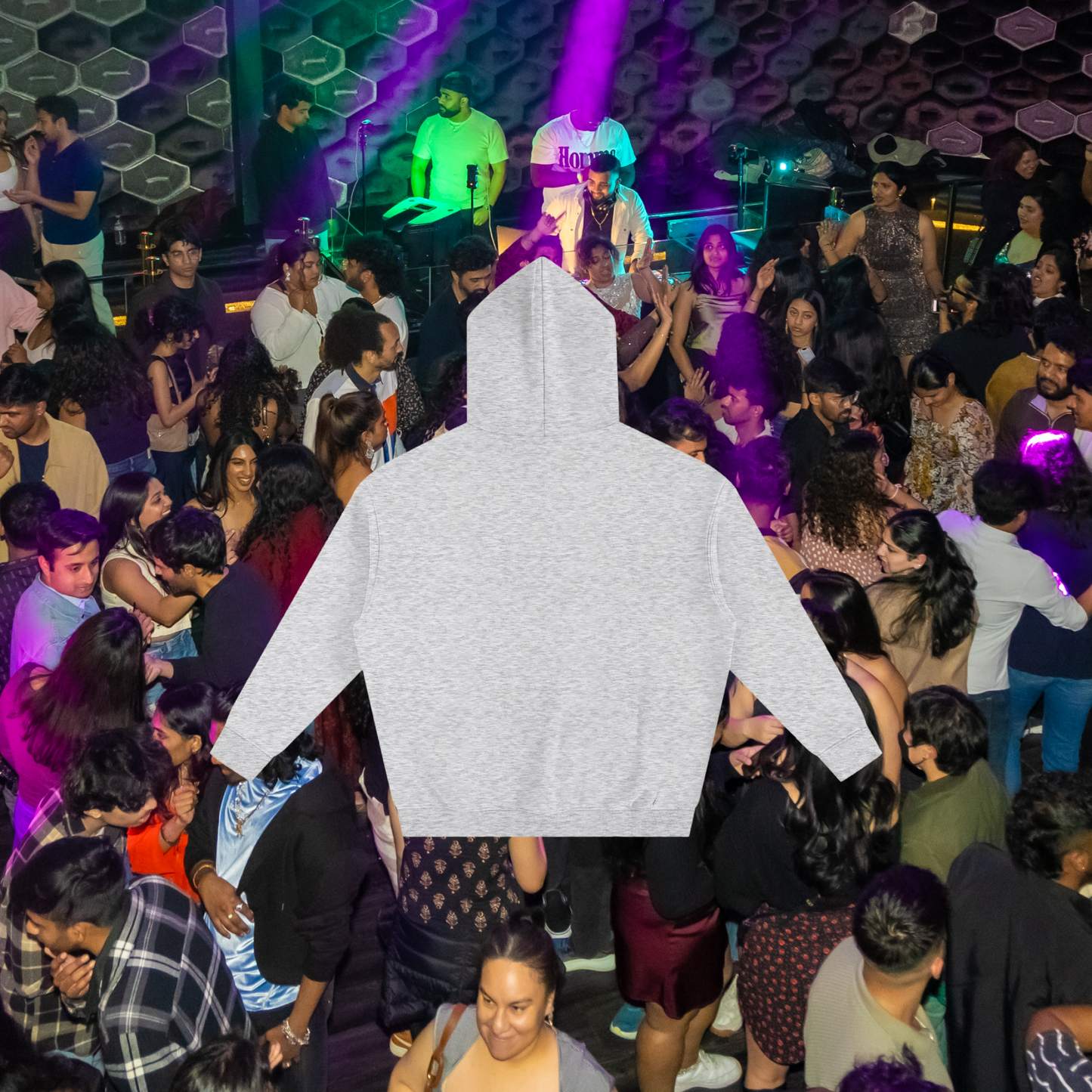 Essentials Hoodie - Green on Gray