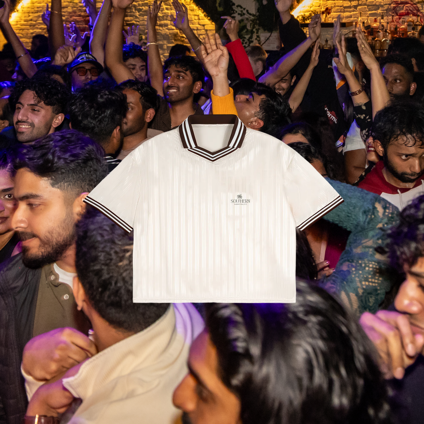 Signature Polo - Green on Signature White