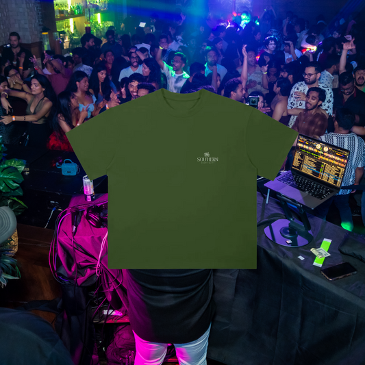 Essentials Shirt - White on Green