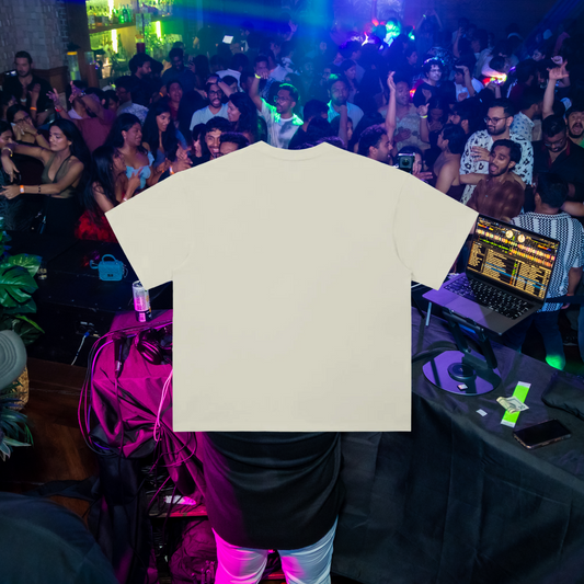 Essentials Shirt - Green on Beige White