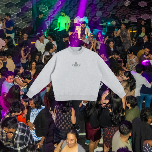 Essentials Sweatshirt - Green on Grey